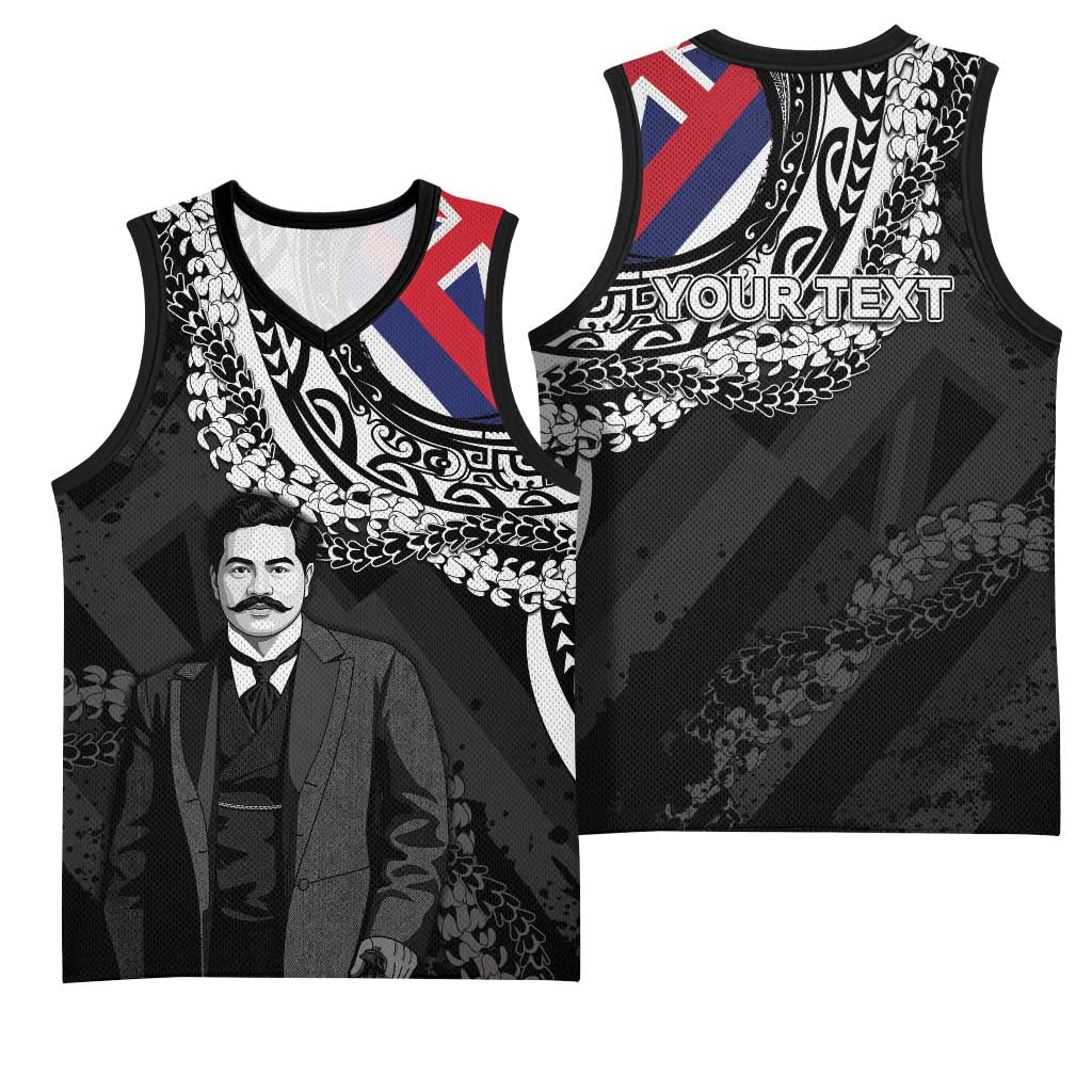 Personalised Hawaii Prince Kuhio Basketball Jersey Hawaiian Maile Lei LT05 - Polynesian Pride