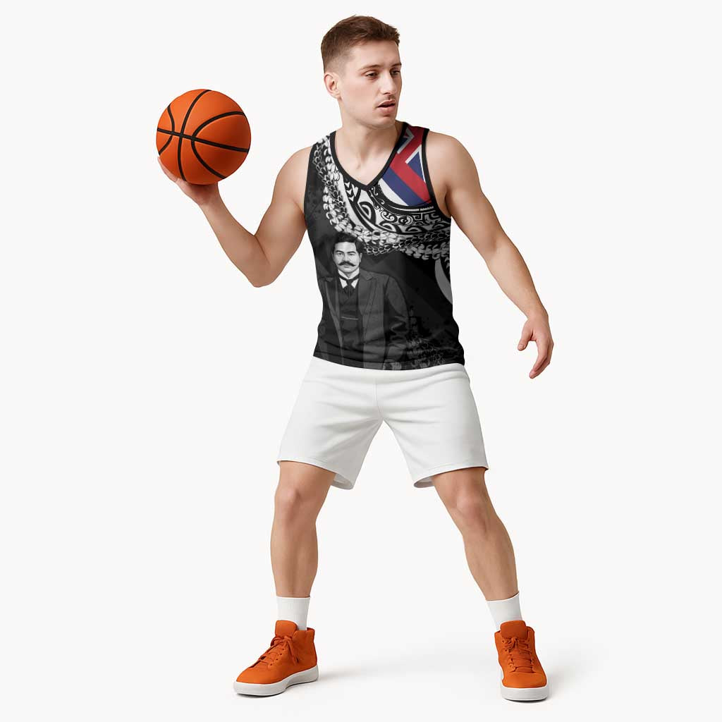 Personalised Hawaii Prince Kuhio Basketball Jersey Hawaiian Maile Lei LT05 - Polynesian Pride