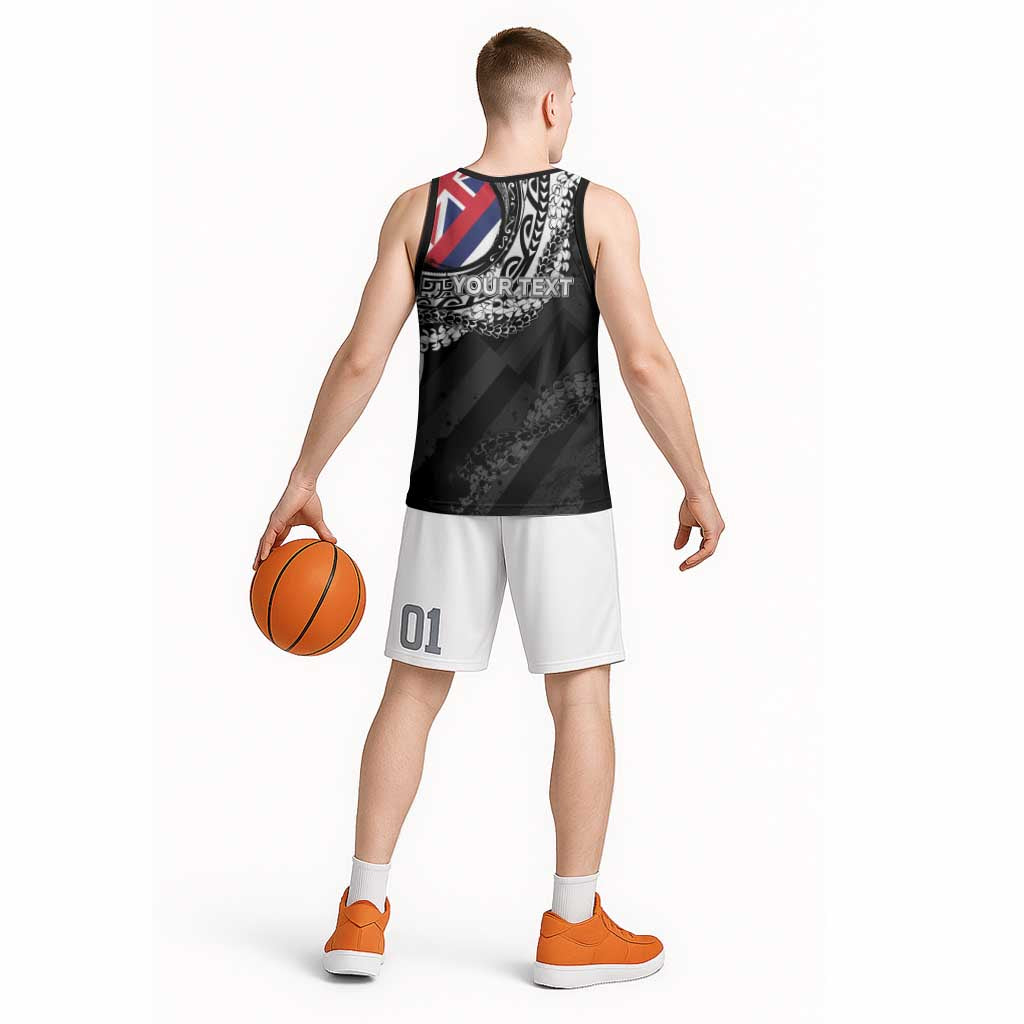 Personalised Hawaii Prince Kuhio Basketball Jersey Hawaiian Maile Lei LT05 - Polynesian Pride