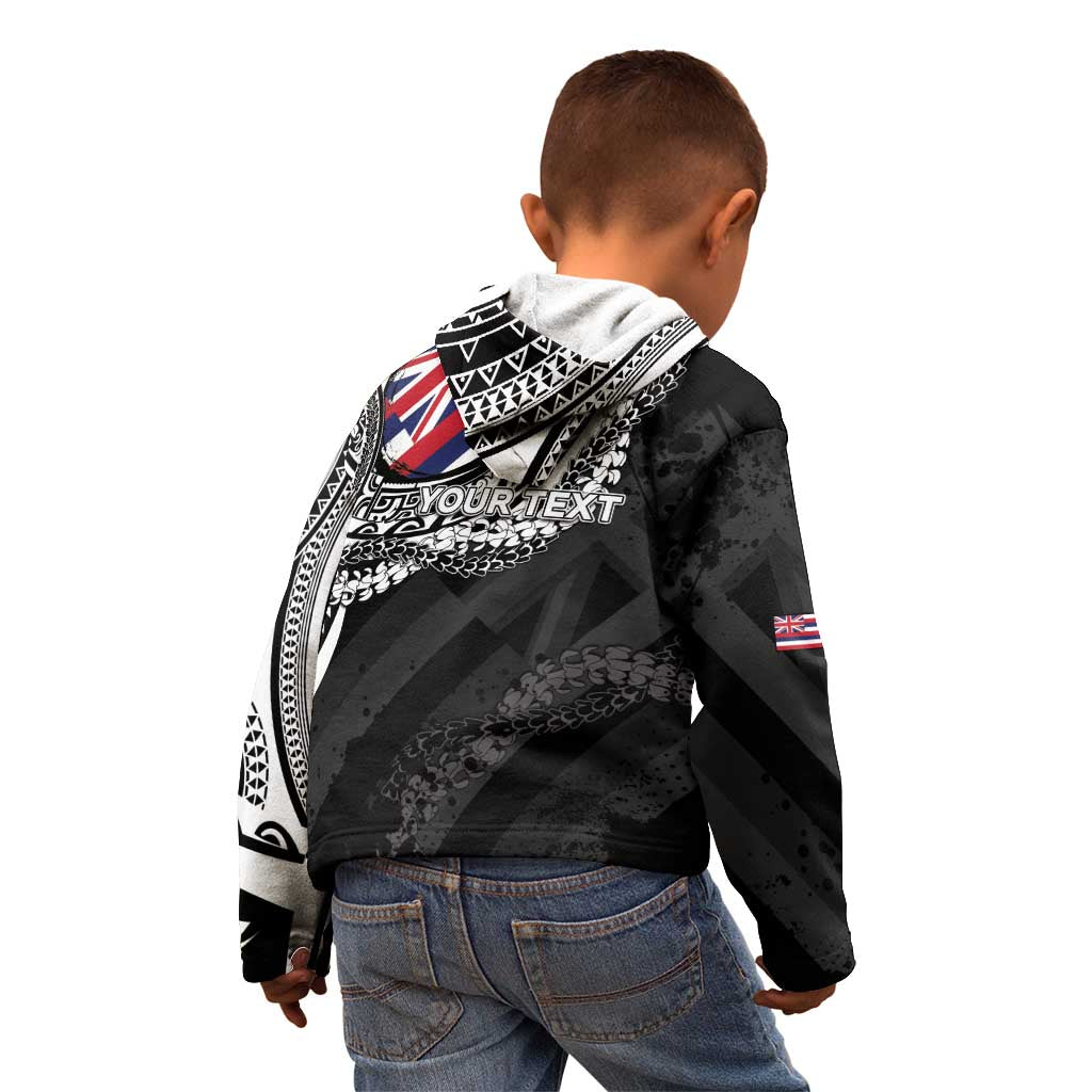 Personalised Hawaii Prince Kuhio Kid Hoodie Hawaiian Maile Lei LT05 - Polynesian Pride