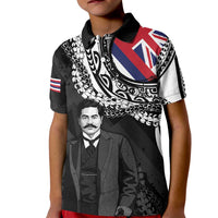 Personalised Hawaii Prince Kuhio Kid Polo Shirt Hawaiian Maile Lei