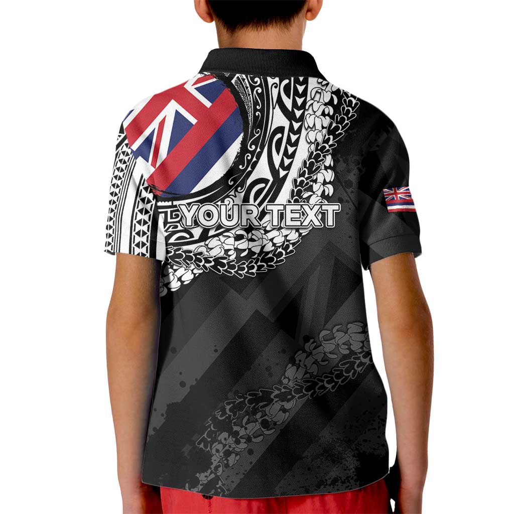 Personalised Hawaii Prince Kuhio Kid Polo Shirt Hawaiian Maile Lei