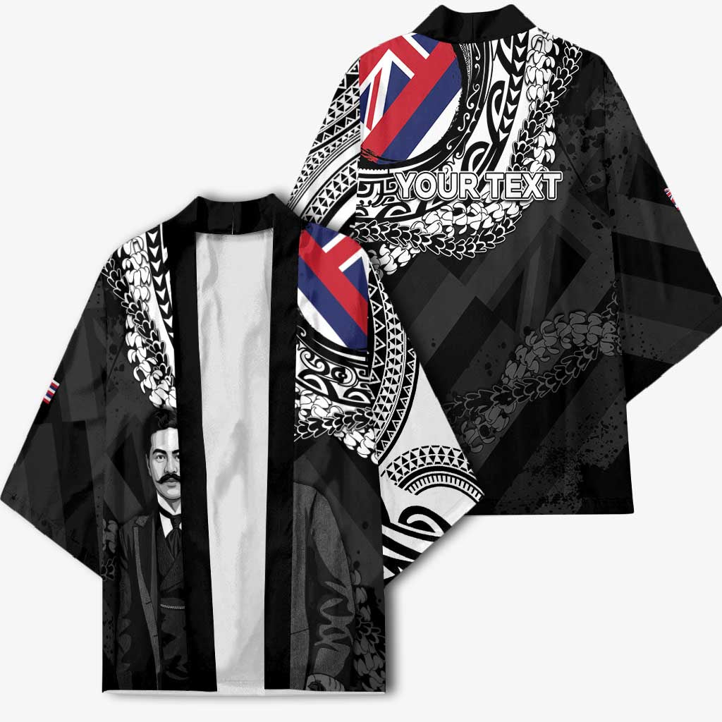 Personalised Hawaii Prince Kuhio Kimono Hawaiian Maile Lei LT05 - Polynesian Pride