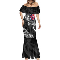 Personalised Hawaii Prince Kuhio Mermaid Dress Hawaiian Maile Lei