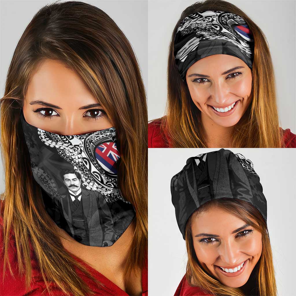 Hawaii Prince Kuhio Neck Gaiter Hawaiian Maile Lei