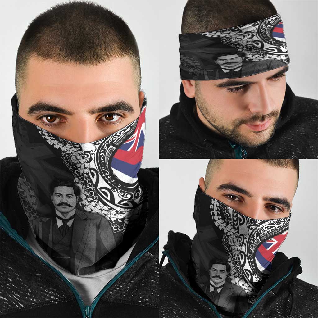 Hawaii Prince Kuhio Neck Gaiter Hawaiian Maile Lei