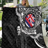 Hawaii Prince Kuhio Quilt Hawaiian Maile Lei LT05 Black - Polynesian Pride