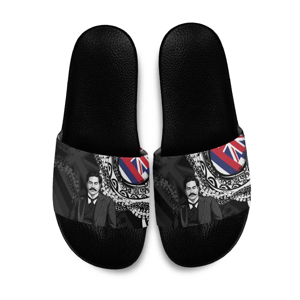 Hawaii Prince Kuhio Slide Sandals Hawaiian Maile Lei