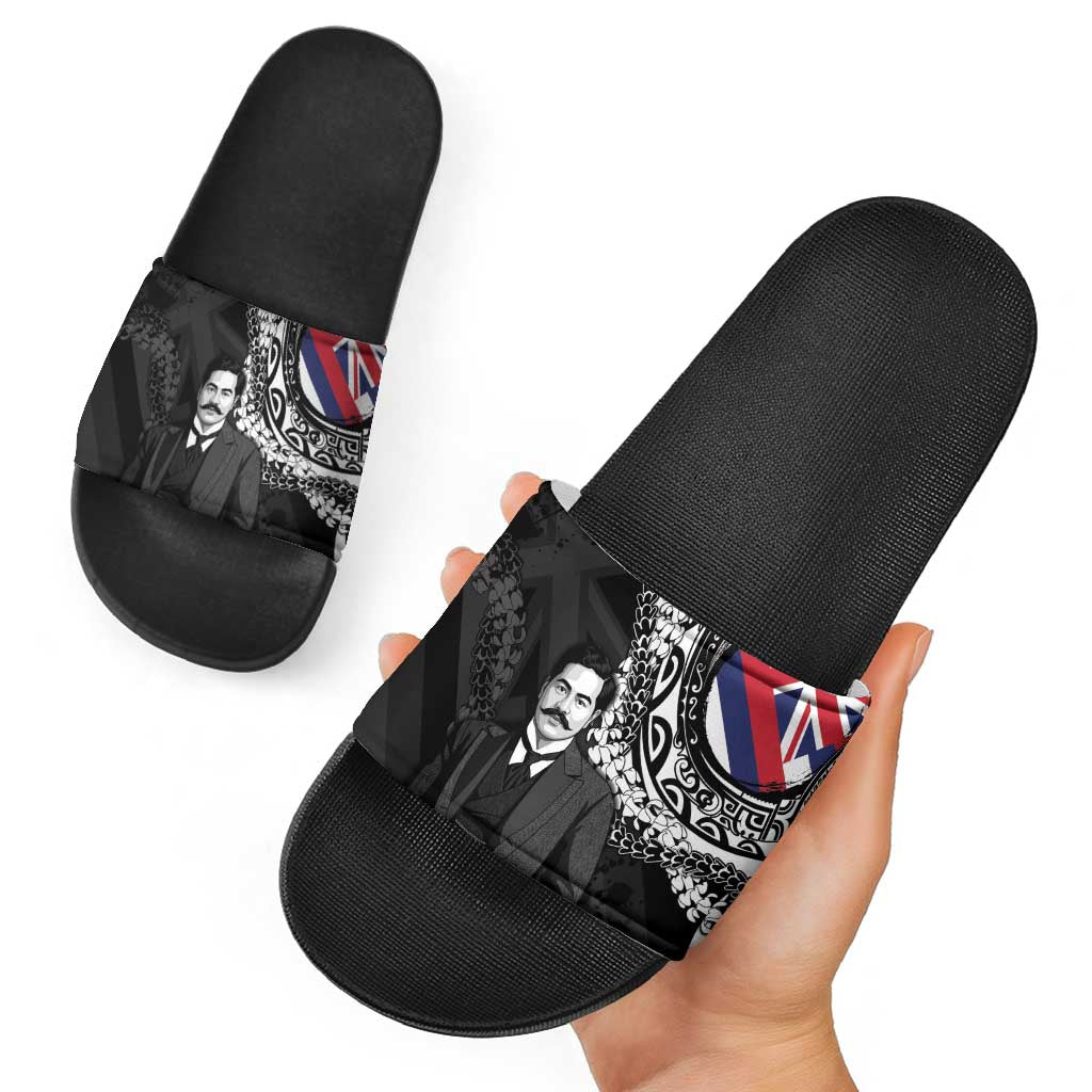Hawaii Prince Kuhio Slide Sandals Hawaiian Maile Lei