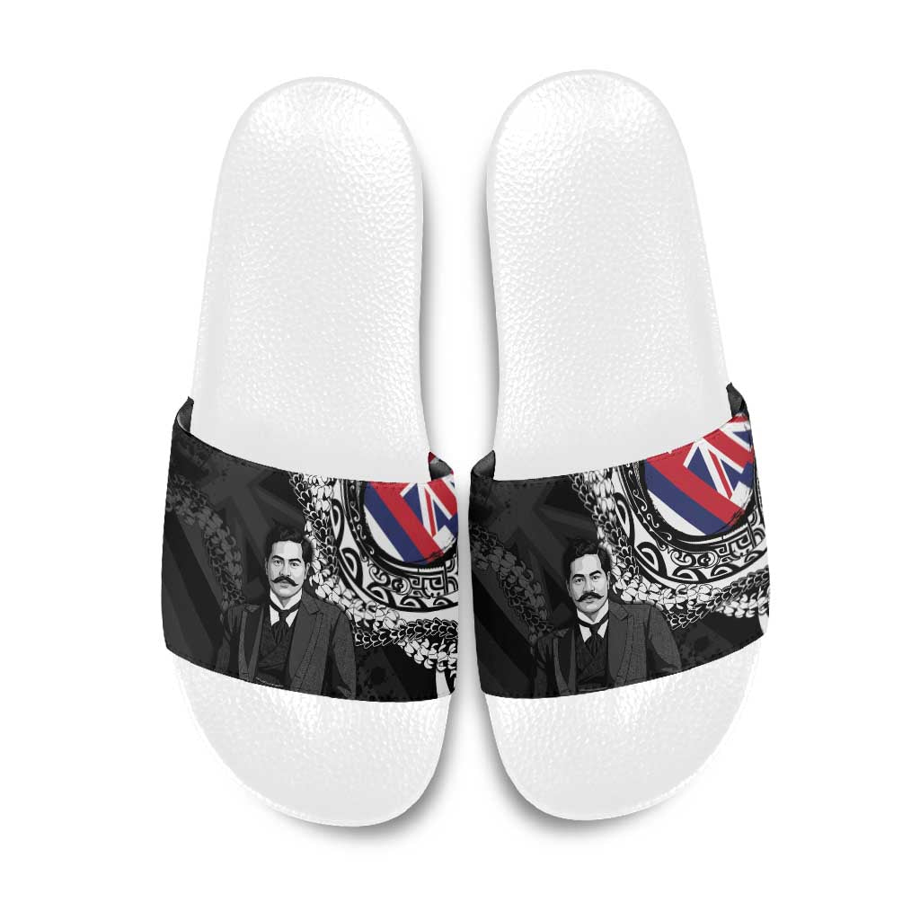 Hawaii Prince Kuhio Slide Sandals Hawaiian Maile Lei
