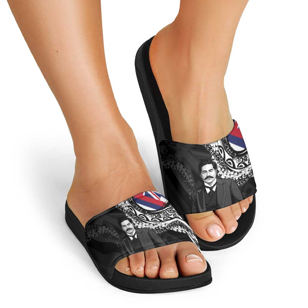 Hawaii Prince Kuhio Slide Sandals Hawaiian Maile Lei