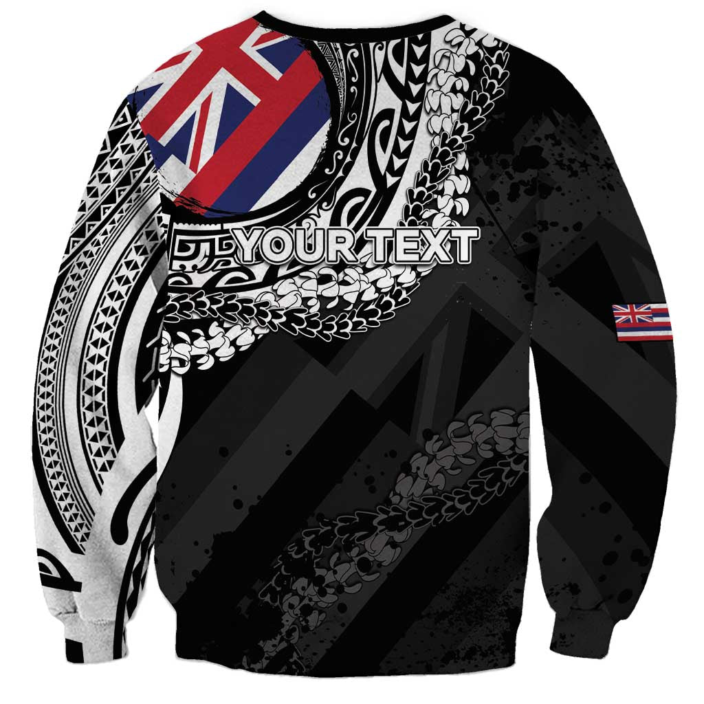 Personalised Hawaii Prince Kuhio Sweatshirt Hawaiian Maile Lei LT05 - Polynesian Pride