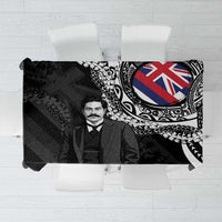 Hawaii Prince Kuhio Tablecloth Hawaiian Maile Lei LT05 Black - Polynesian Pride