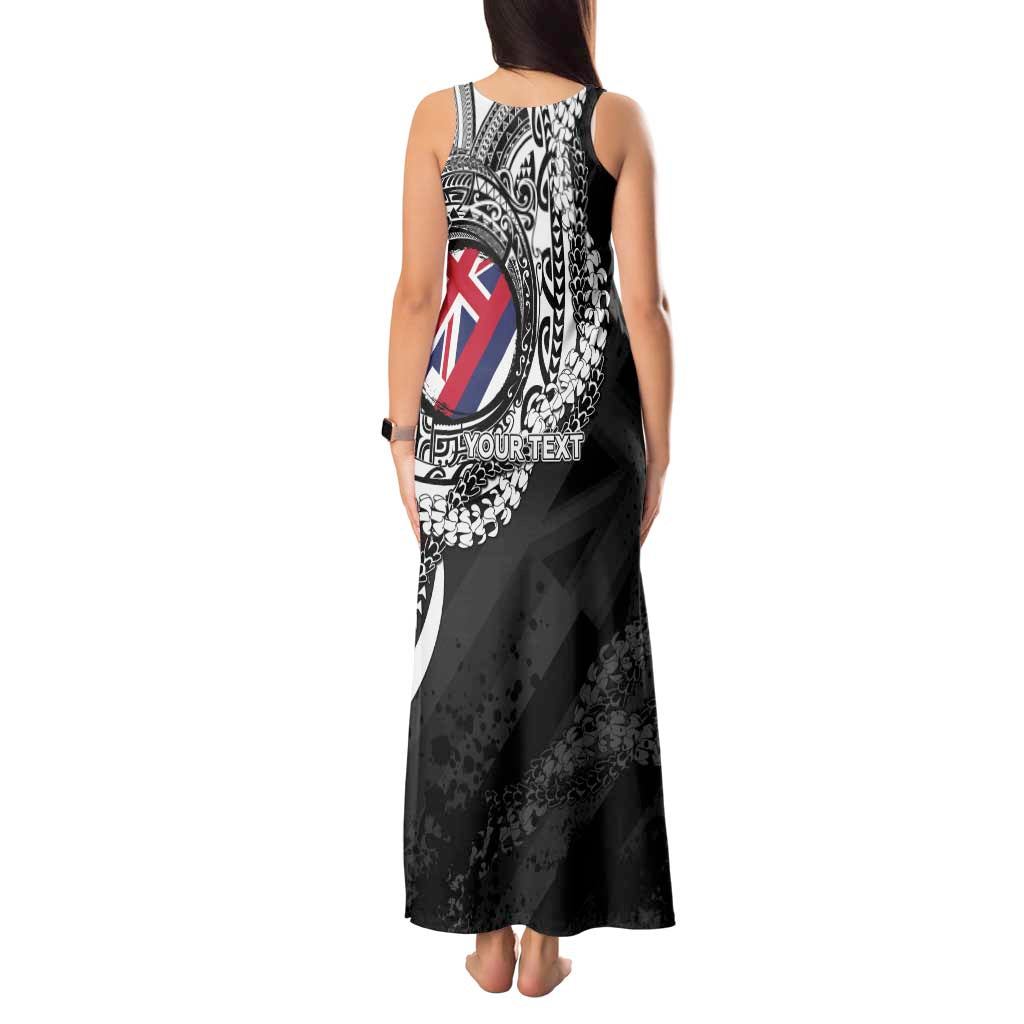 Personalised Hawaii Prince Kuhio Tank Maxi Dress Hawaiian Maile Lei LT05 - Polynesian Pride