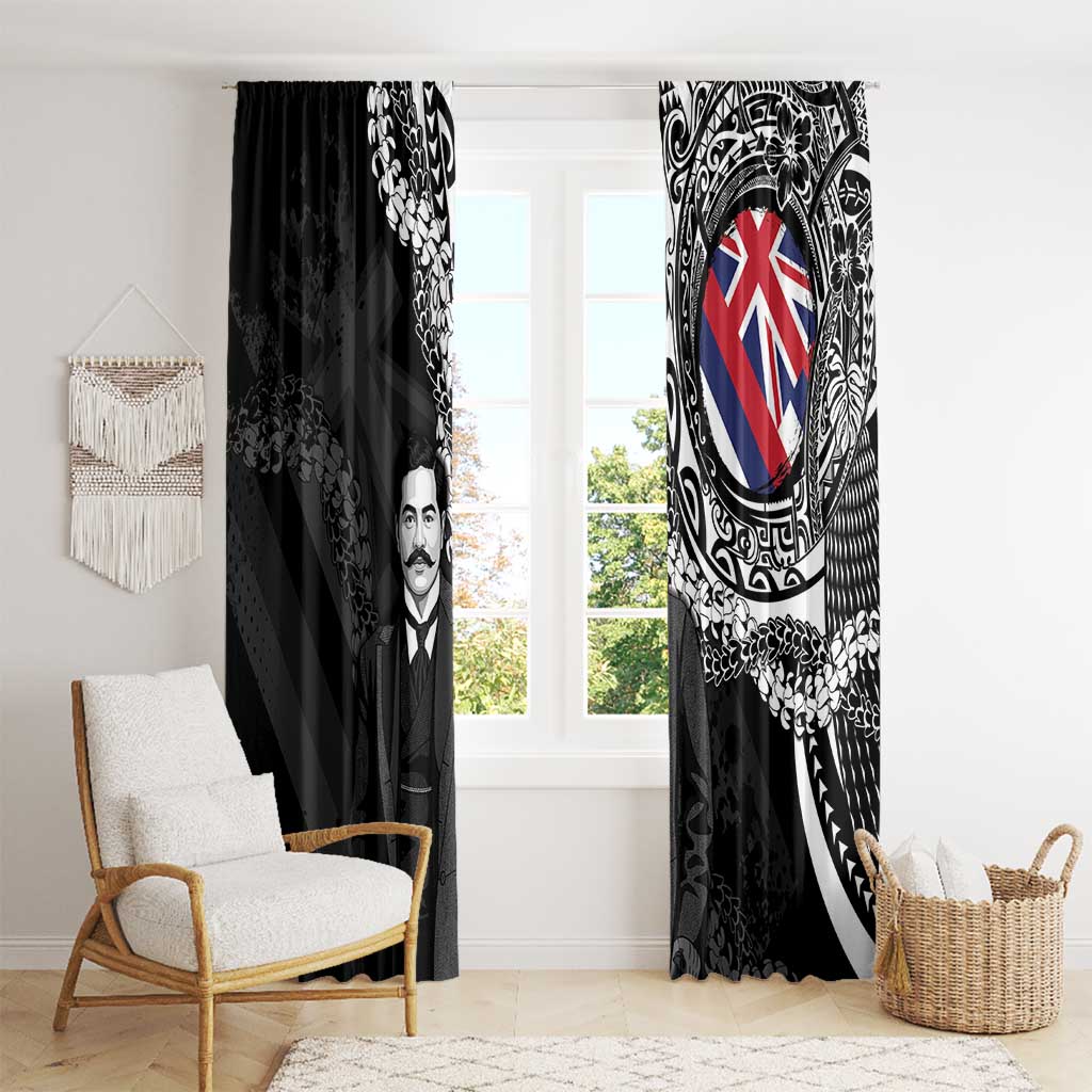 Hawaii Prince Kuhio Window Curtain Hawaiian Maile Lei LT05 - Polynesian Pride