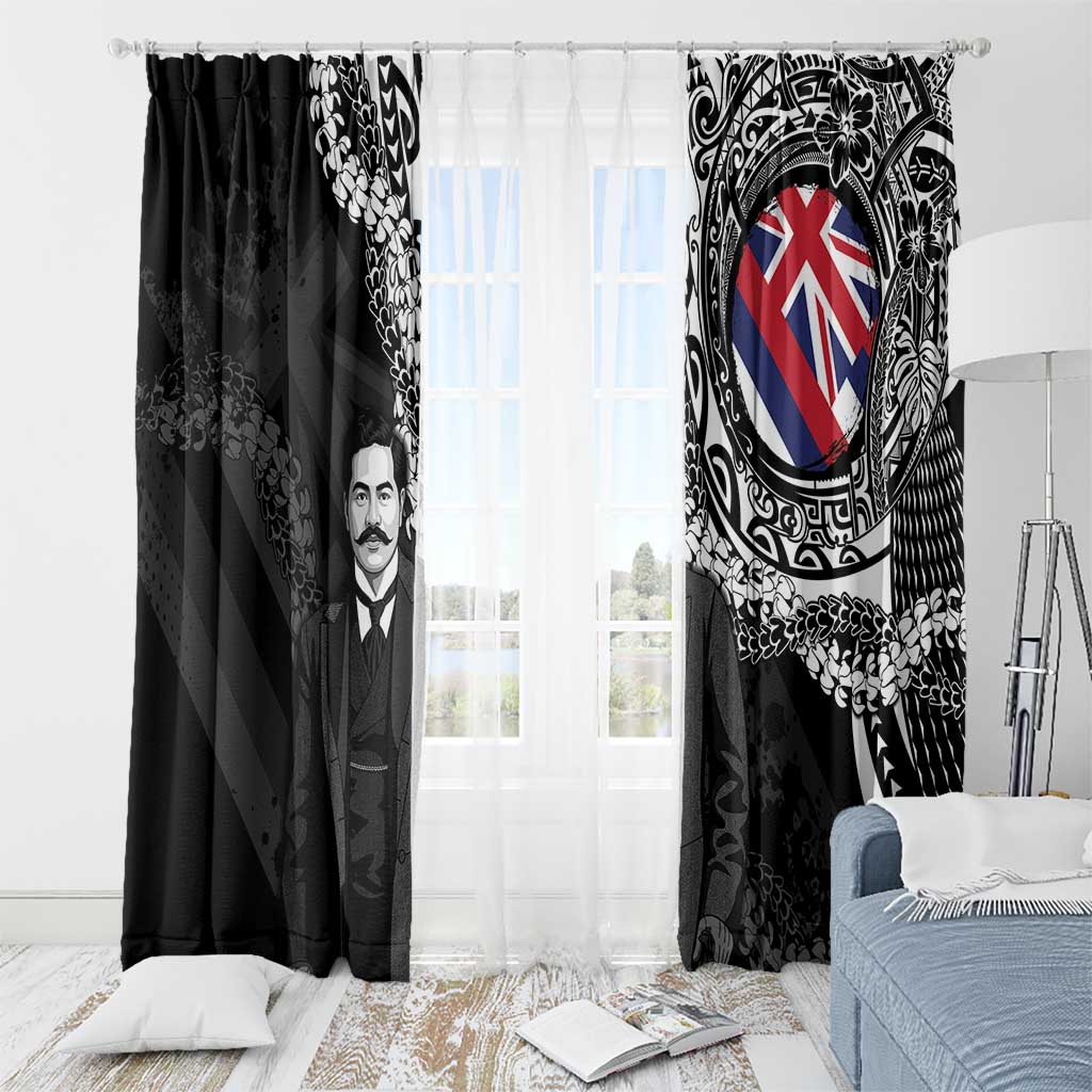 Hawaii Prince Kuhio Window Curtain Hawaiian Maile Lei LT05 - Polynesian Pride