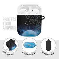 New Zealand Matariki AirPods Case Pleiades Star Cluster Blue Galaxy LT05 - Polynesian Pride