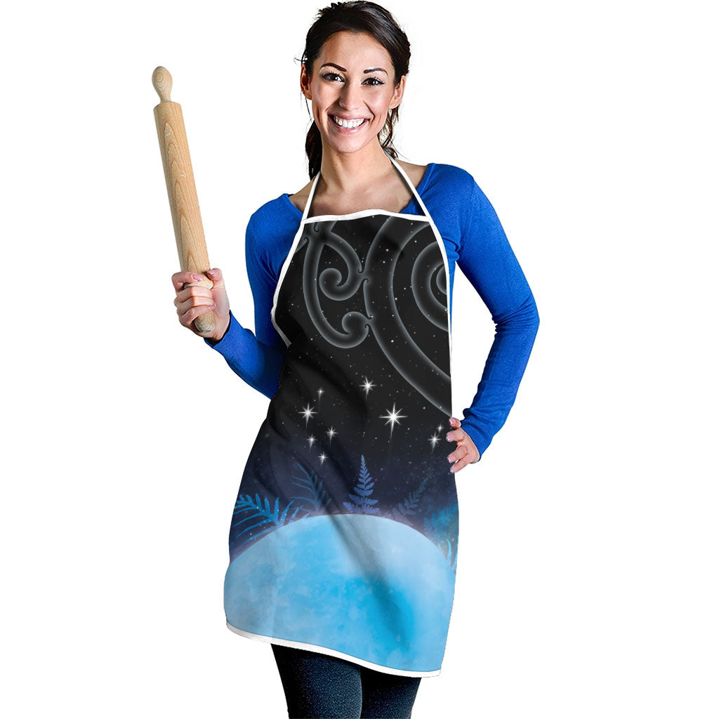 New Zealand Matariki Apron Pleiades Star Cluster Blue Galaxy LT05 - Polynesian Pride