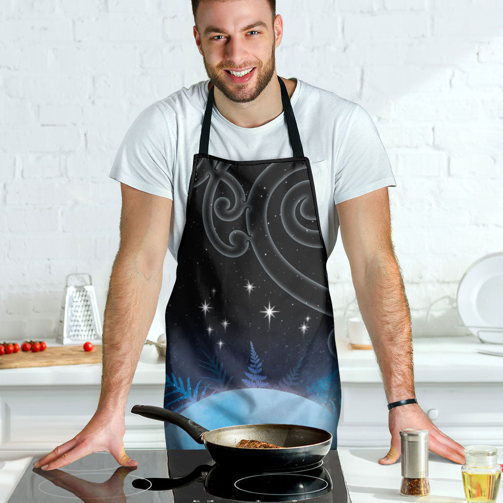New Zealand Matariki Apron Pleiades Star Cluster Blue Galaxy LT05 - Polynesian Pride