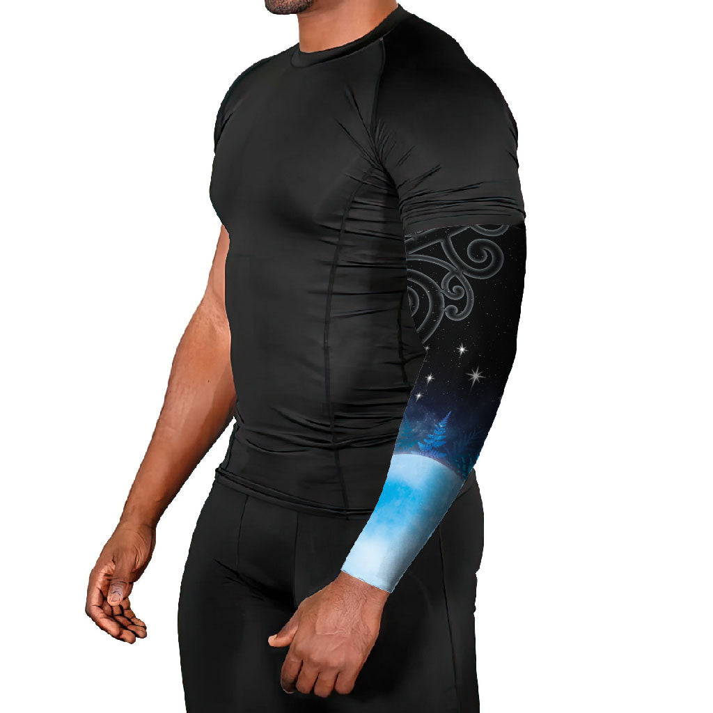 New Zealand Matariki Arm Sleeves Pleiades Star Cluster Blue Galaxy LT05 - Polynesian Pride