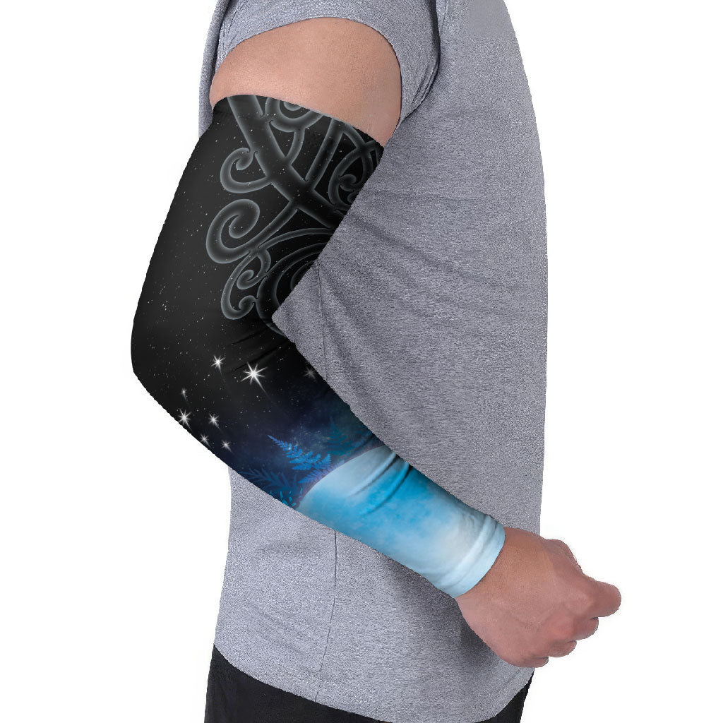 New Zealand Matariki Arm Sleeves Pleiades Star Cluster Blue Galaxy LT05 - Polynesian Pride