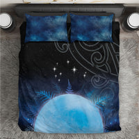 New Zealand Matariki Bedding Set Pleiades Star Cluster Blue Galaxy LT05 Blue - Polynesian Pride