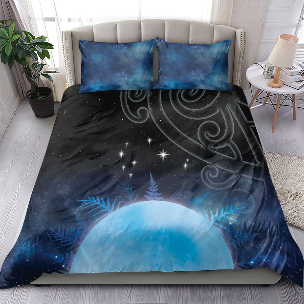 New Zealand Matariki Bedding Set Pleiades Star Cluster Blue Galaxy LT05 - Polynesian Pride