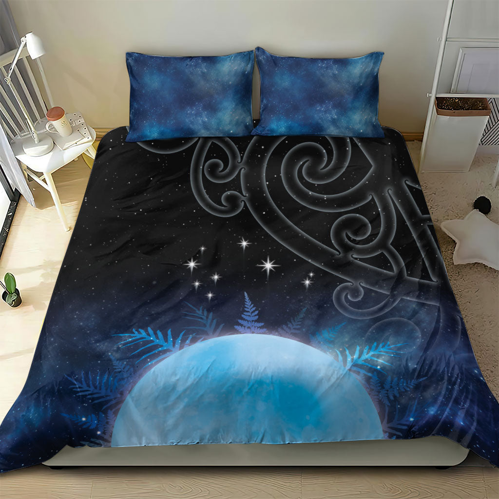 New Zealand Matariki Bedding Set Pleiades Star Cluster Blue Galaxy LT05 - Polynesian Pride