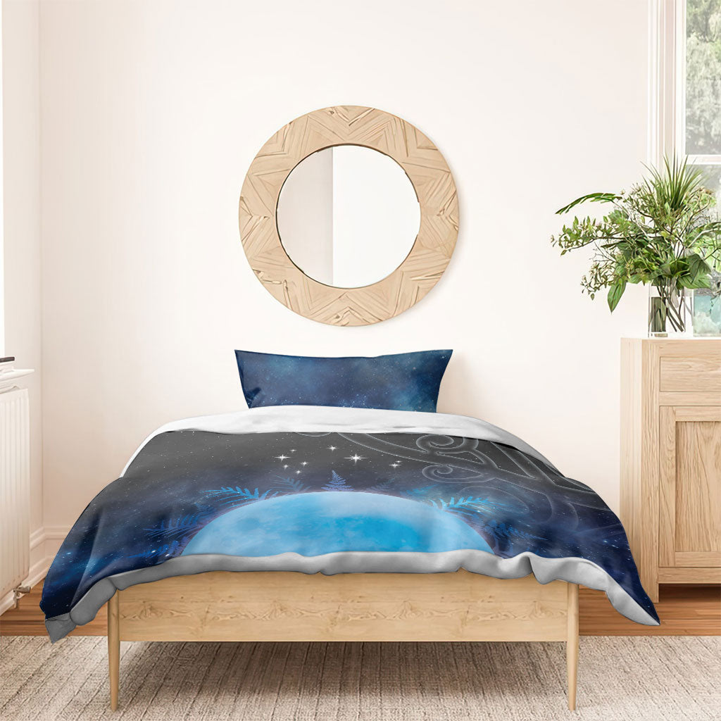 New Zealand Matariki Bedding Set Pleiades Star Cluster Blue Galaxy LT05 - Polynesian Pride