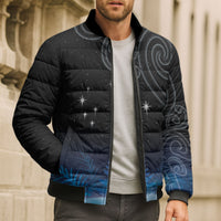 New Zealand Matariki Bomber Puffer Jacket Pleiades Star Cluster Blue Galaxy LT05 - Polynesian Pride