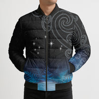 New Zealand Matariki Bomber Puffer Jacket Pleiades Star Cluster Blue Galaxy LT05 - Polynesian Pride