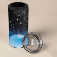 New Zealand Matariki 4 in 1 Can Cooler Tumbler Pleiades Star Cluster Blue Galaxy LT05 - Polynesian Pride