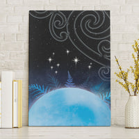 New Zealand Matariki Canvas Wall Art Pleiades Star Cluster Blue Galaxy LT05 Without Frame Blue - Polynesian Pride