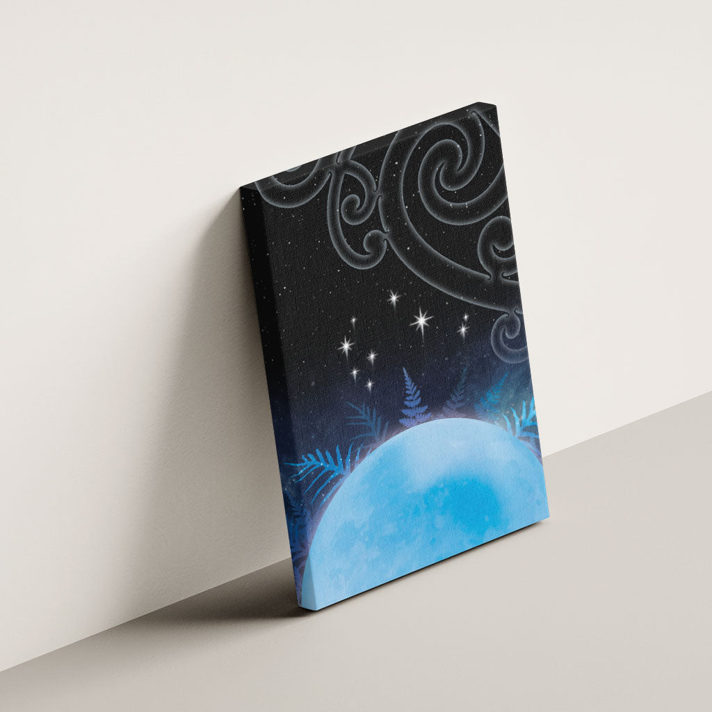 New Zealand Matariki Canvas Wall Art Pleiades Star Cluster Blue Galaxy LT05 - Polynesian Pride