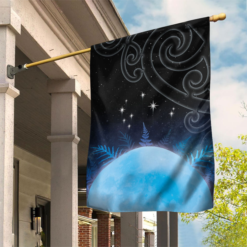 New Zealand Matariki Garden Flag Pleiades Star Cluster Blue Galaxy