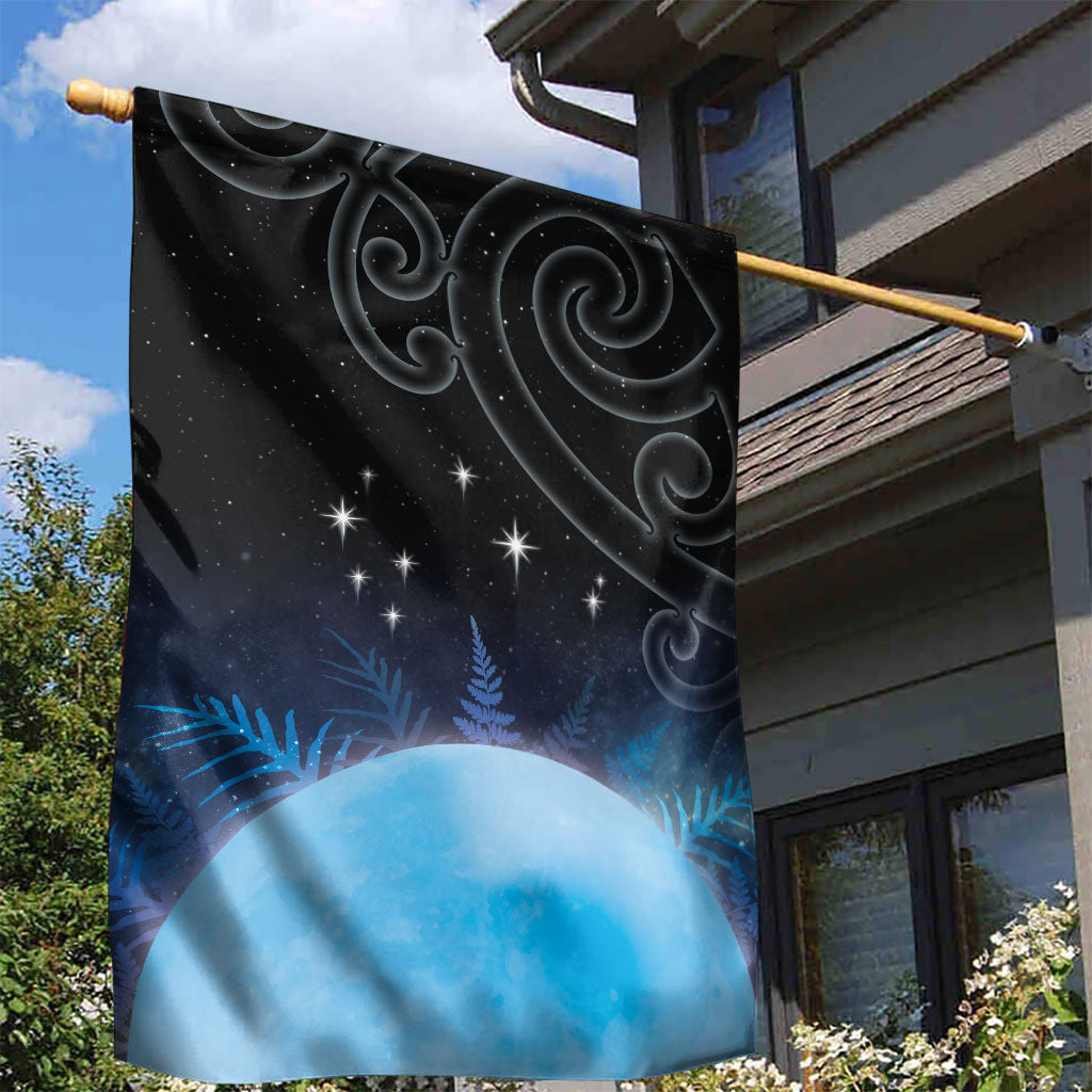 New Zealand Matariki Garden Flag Pleiades Star Cluster Blue Galaxy