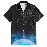 New Zealand Matariki Hawaiian Shirt Pleiades Star Cluster Blue Galaxy LT05 Blue - Polynesian Pride