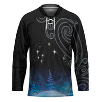 New Zealand Matariki Hockey Jersey Pleiades Star Cluster Blue Galaxy LT05 Unisex Blue - Polynesian Pride