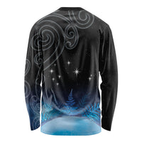 New Zealand Matariki Long Sleeve Shirt Pleiades Star Cluster Blue Galaxy LT05 - Polynesian Pride