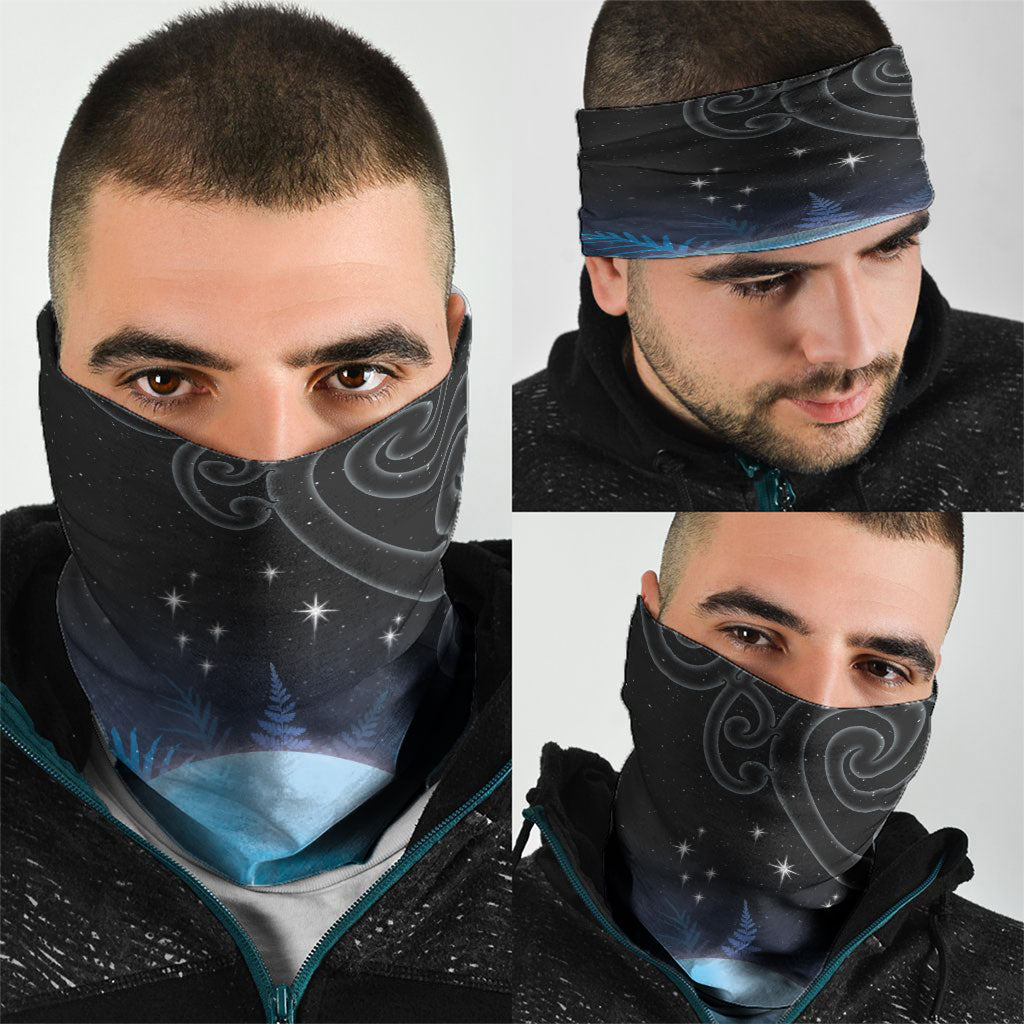 New Zealand Matariki Neck Gaiter Pleiades Star Cluster Blue Galaxy LT05 - Polynesian Pride