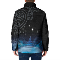 New Zealand Matariki Padded Jacket Pleiades Star Cluster Blue Galaxy LT05 - Polynesian Pride