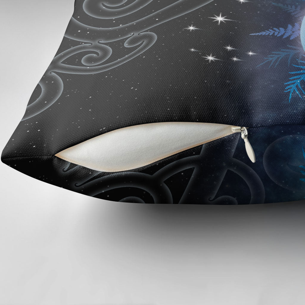 New Zealand Matariki Pillow Cover Pleiades Star Cluster Blue Galaxy