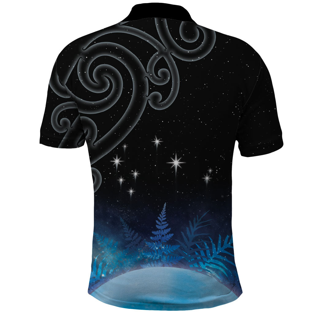 New Zealand Matariki Polo Shirt Pleiades Star Cluster Blue Galaxy LT05 - Polynesian Pride