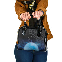 New Zealand Matariki Shoulder Handbag Pleiades Star Cluster Blue Galaxy LT05 One Size Blue - Polynesian Pride