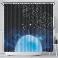 New Zealand Matariki Shower Curtain Pleiades Star Cluster Blue Galaxy LT05 - Polynesian Pride