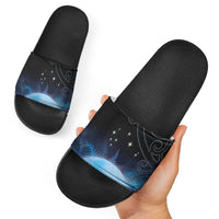 New Zealand Matariki Slide Sandals Pleiades Star Cluster Blue Galaxy LT05 - Polynesian Pride