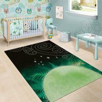 New Zealand Matariki Area Rug Pleiades Star Cluster Green Galaxy LT05 - Polynesian Pride
