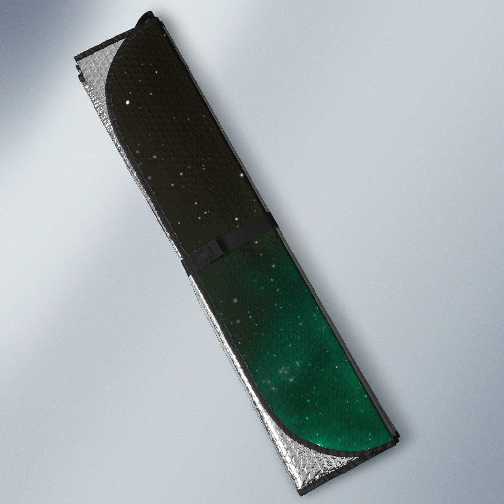 New Zealand Matariki Auto Sun Shade Pleiades Star Cluster Green Galaxy LT05 - Polynesian Pride