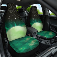 New Zealand Matariki Car Seat Cover Pleiades Star Cluster Green Galaxy LT05 One Size Green - Polynesian Pride