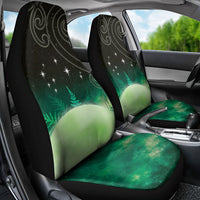 New Zealand Matariki Car Seat Cover Pleiades Star Cluster Green Galaxy LT05 - Polynesian Pride